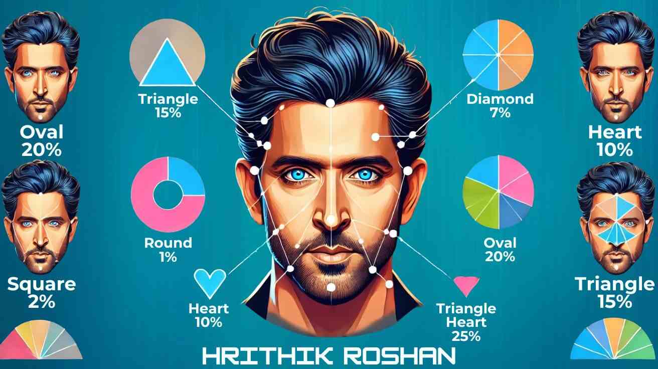 Hrithik Roshan Face Shape